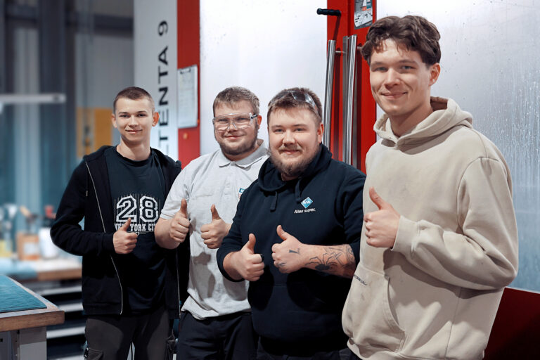 Gruppenfoto unserer Auszubildenden